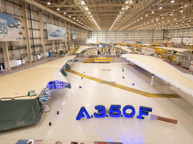 airbus a350f first wingset broughton